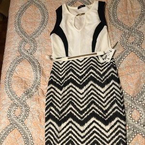 Black and white dress